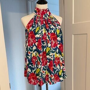 Floral Halter Neck Women Top with matching pants